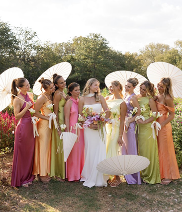 Demoiselles d'honneur en pastel